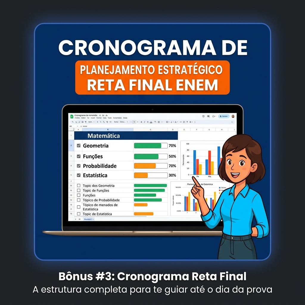 Bônus 3 - Cronograma Reta Final ENEM